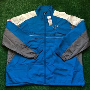 Detroit Lions Jacket Size XXL Wind Breaker 2XL NFL
